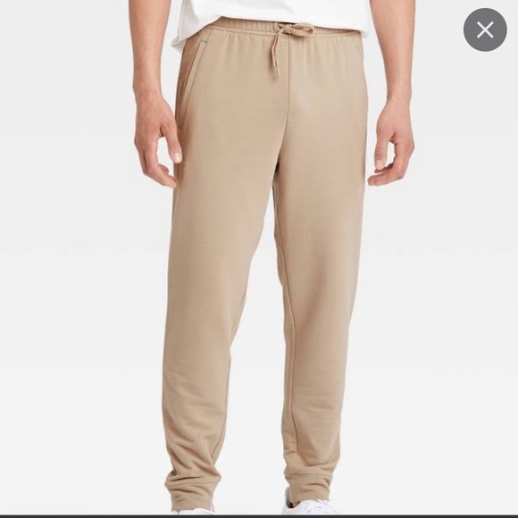 all in motion Pants All In Motion Mens Soft Gym Pants Athletic Tan